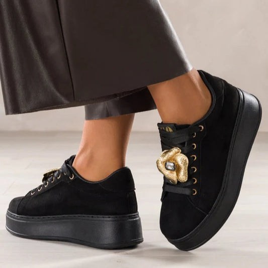 Basket de sport à plateforme et lacets