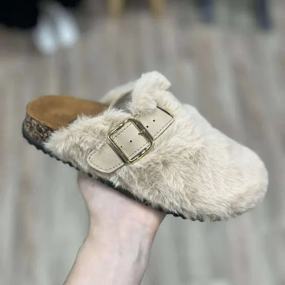 Sabot à fausse fourrure